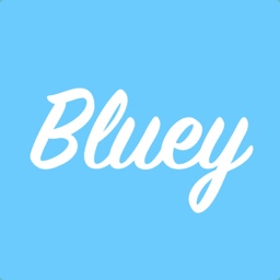 Logo for "Bluey"